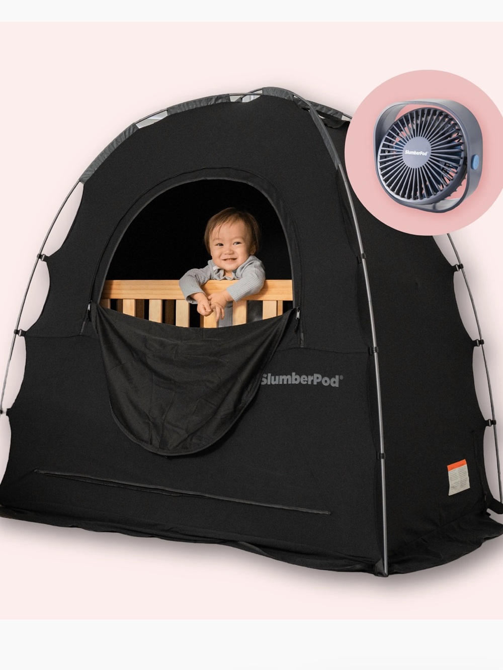 Slumber pod with fan